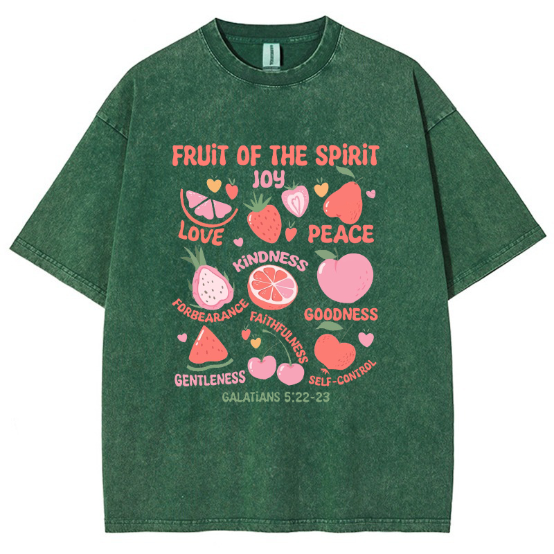 Fruit Of The Spirit Vintage Snowflake Washed T-Shirt