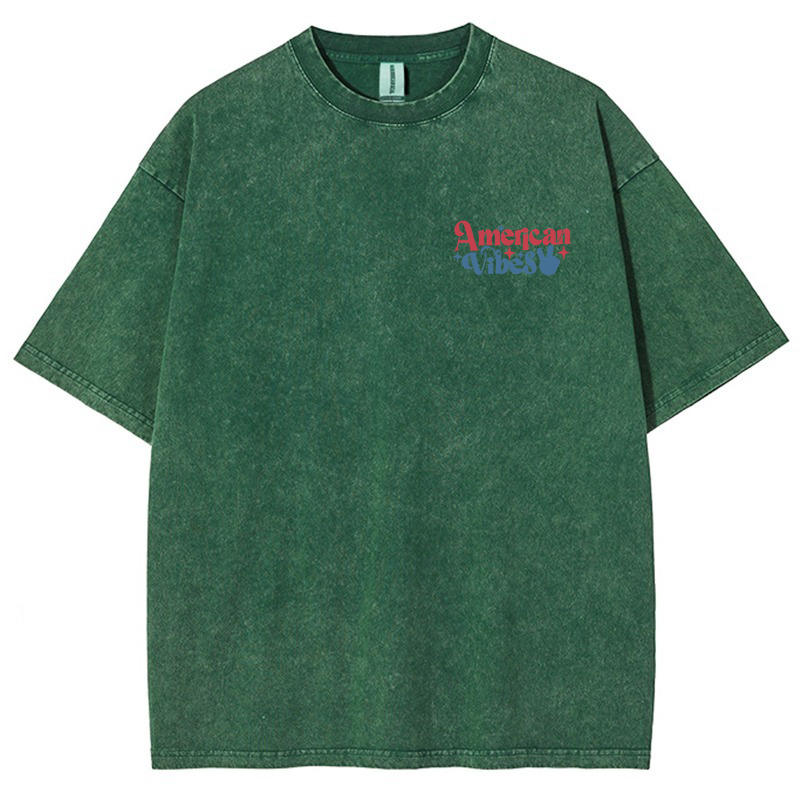 American Vibes Vintage Snowflake Washed T-Shirt