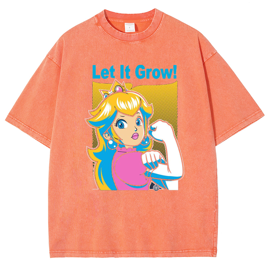 Let It Grow! Unisex Fit Washed T-Shirt