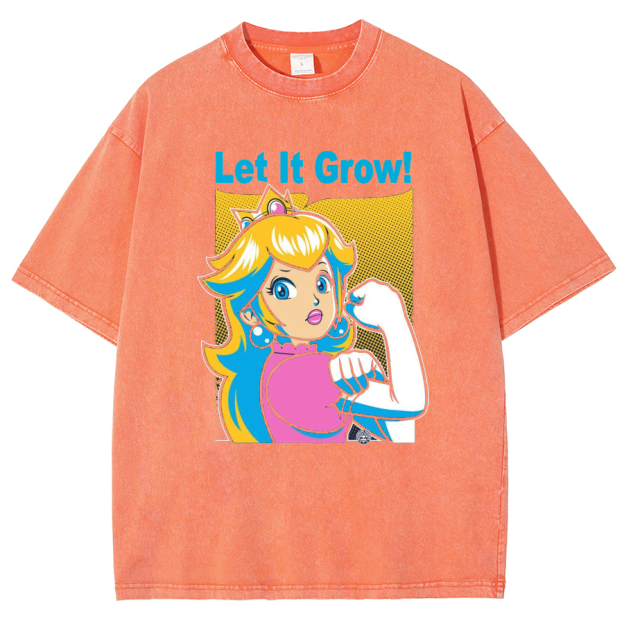 Let It Grow! Unisex Fit Washed T-Shirt