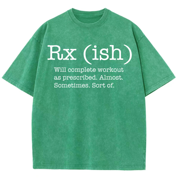 Rx ish Unisex Vintage Washed Short Sleeve T-Shirt