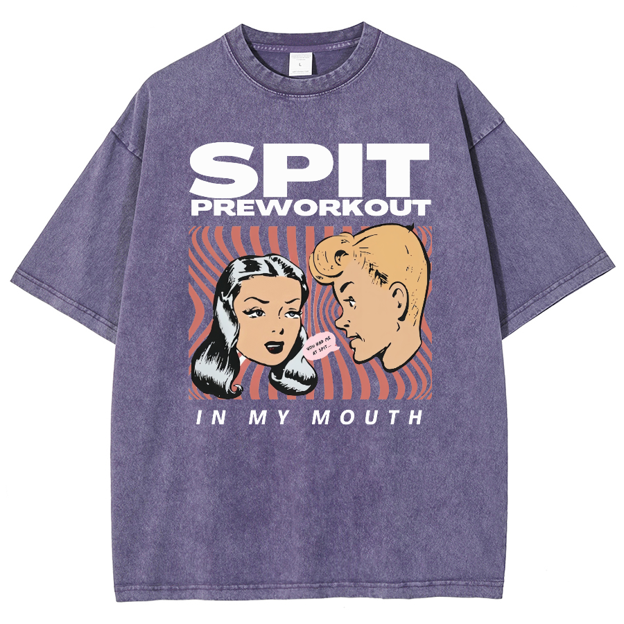 Spit Preworkout Unisex Vintage Washed Short Sleeve T-Shirt