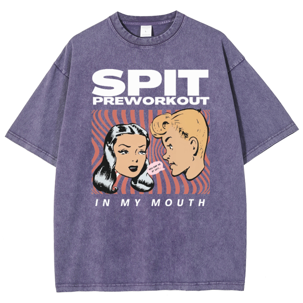 Spit Preworkout Unisex Vintage Washed Short Sleeve T-Shirt