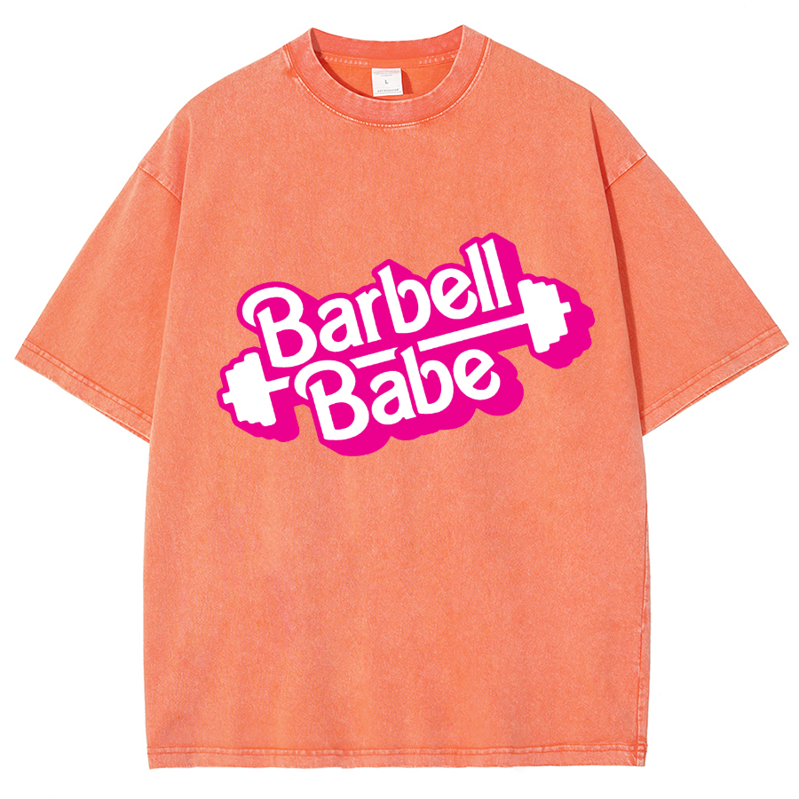 Barbell Babe Unisex Fit Washed T-Shirt