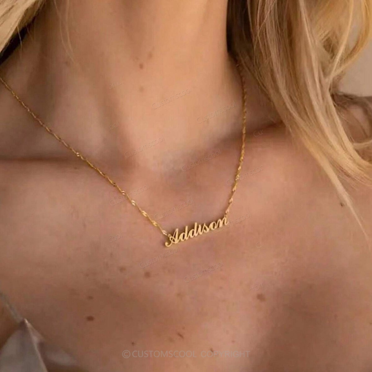 Customizable name stainless steel necklace 