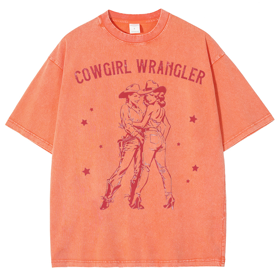Cowgirl  Wrangler Washed Oversized T-Shirt