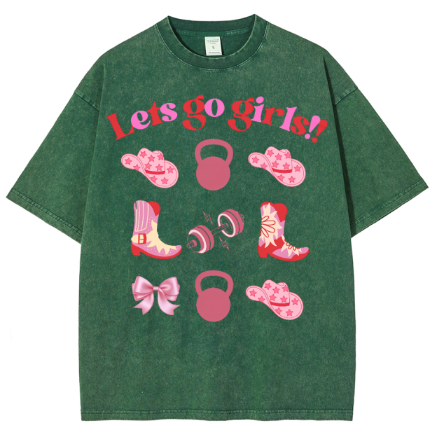 Lets Go Girls Washed Oversized T-Shirt