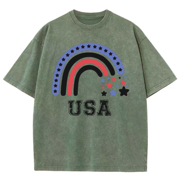 USA Washed Oversized T-Shirt