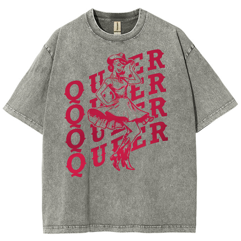 Queer Washed Oversized T-Shirt