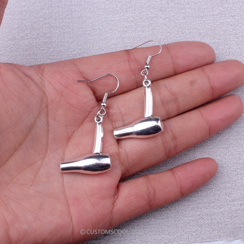 Hair Dryer Scissors Comb Barber Tools Earrings Customscool