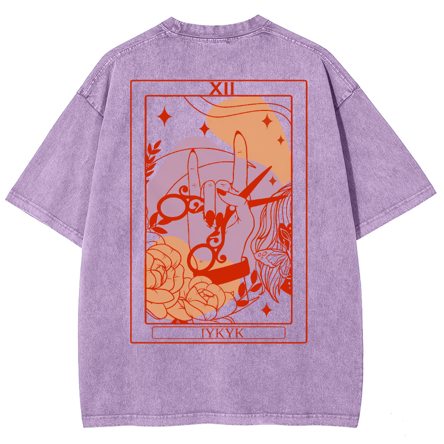 IYKYK Lesbian Sapphic Unisex Fit Washed T-Shirt