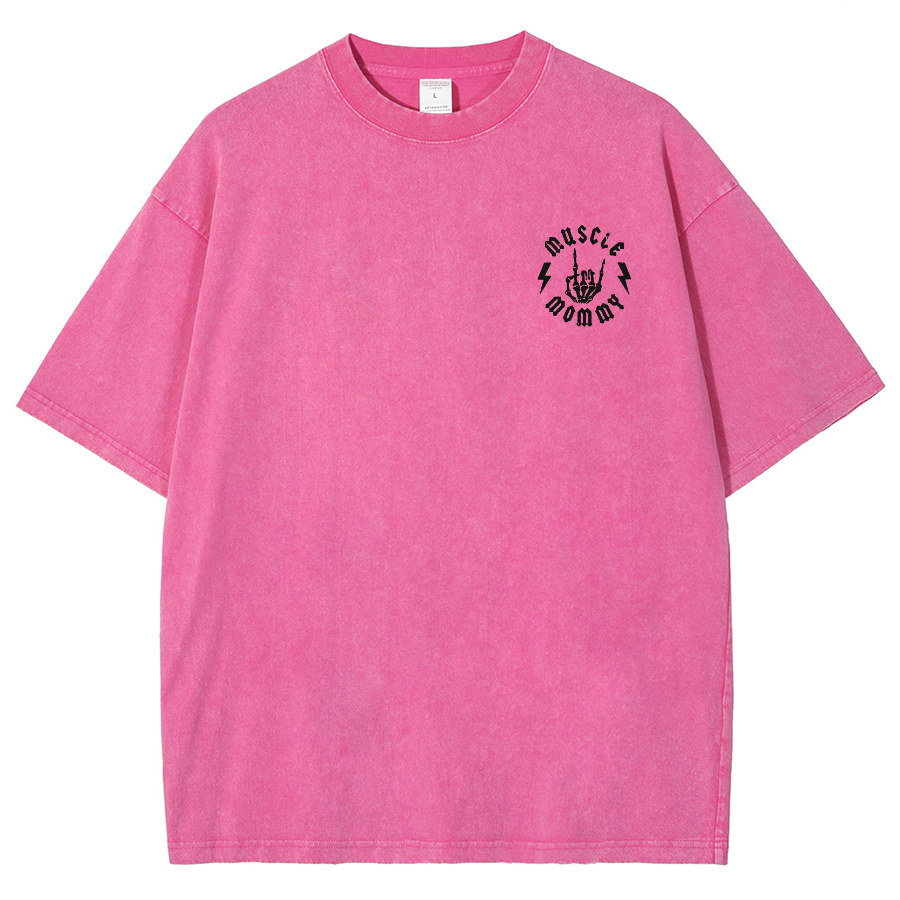 Muscle Mommy Unisex Fit Washed Oversized T-Shirt
