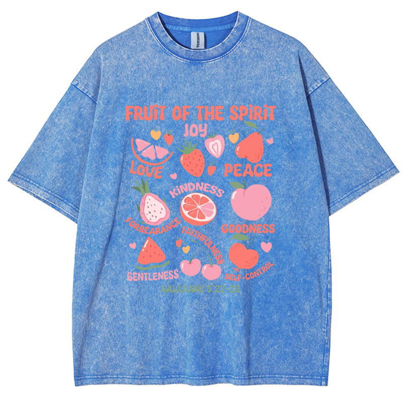 Fruit Of The Spirit Vintage Snowflake Washed T-Shirt