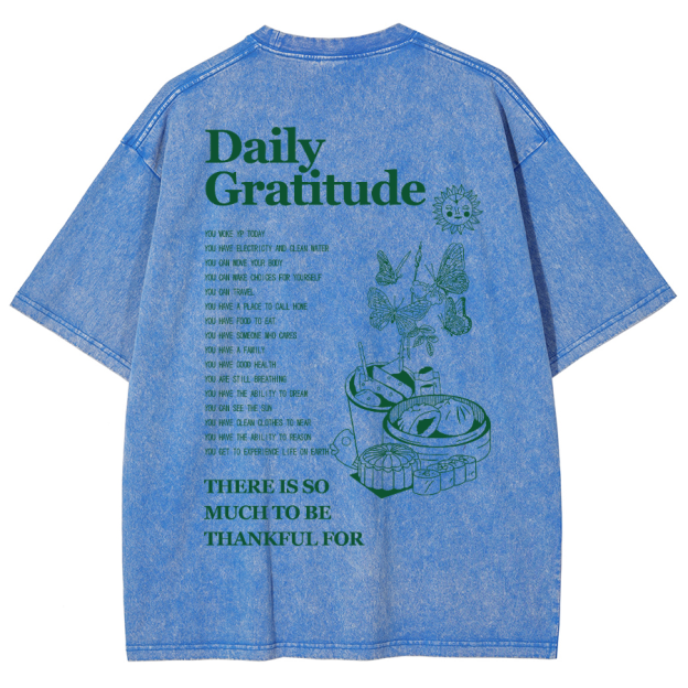 Grateful Aesthetic Summer Unisex Fit Washed T-Shirt