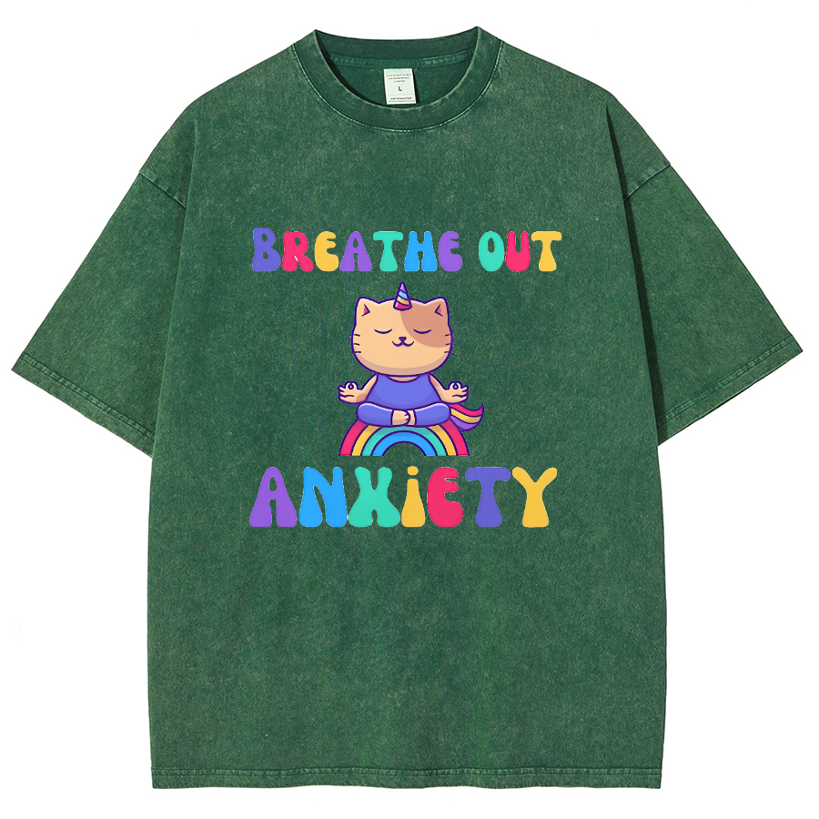 Breath Out Washed Oversized T-Shirt