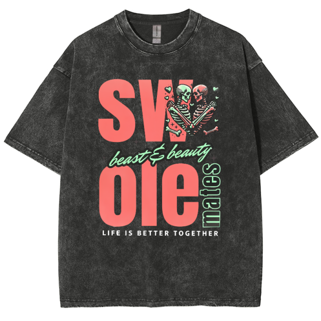 Life Is Better Together Unisex Fit Washed T-Shirt