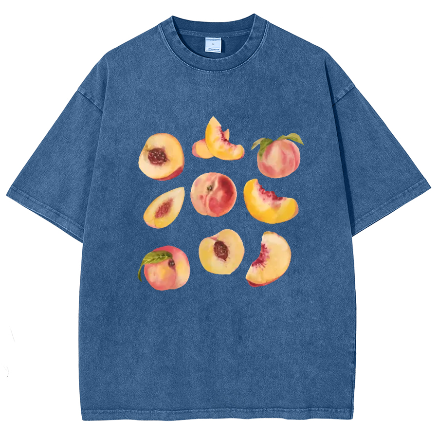 Peach Vintage Unisex Fit Washed T-Shirt