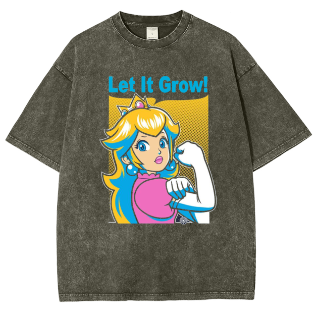 Let It Grow! Unisex Fit Washed T-Shirt