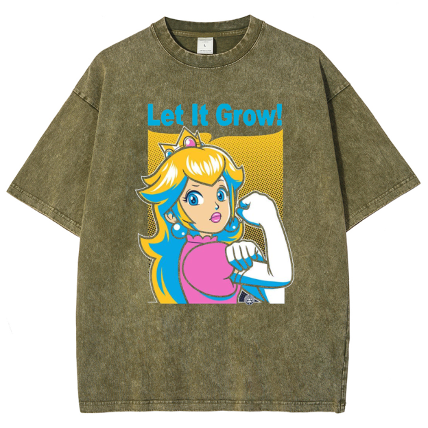 Let It Grow! Unisex Fit Washed T-Shirt