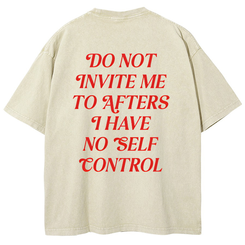 Do Not Invite Me To Afters Vintage Snowflake Washed T-Shirt