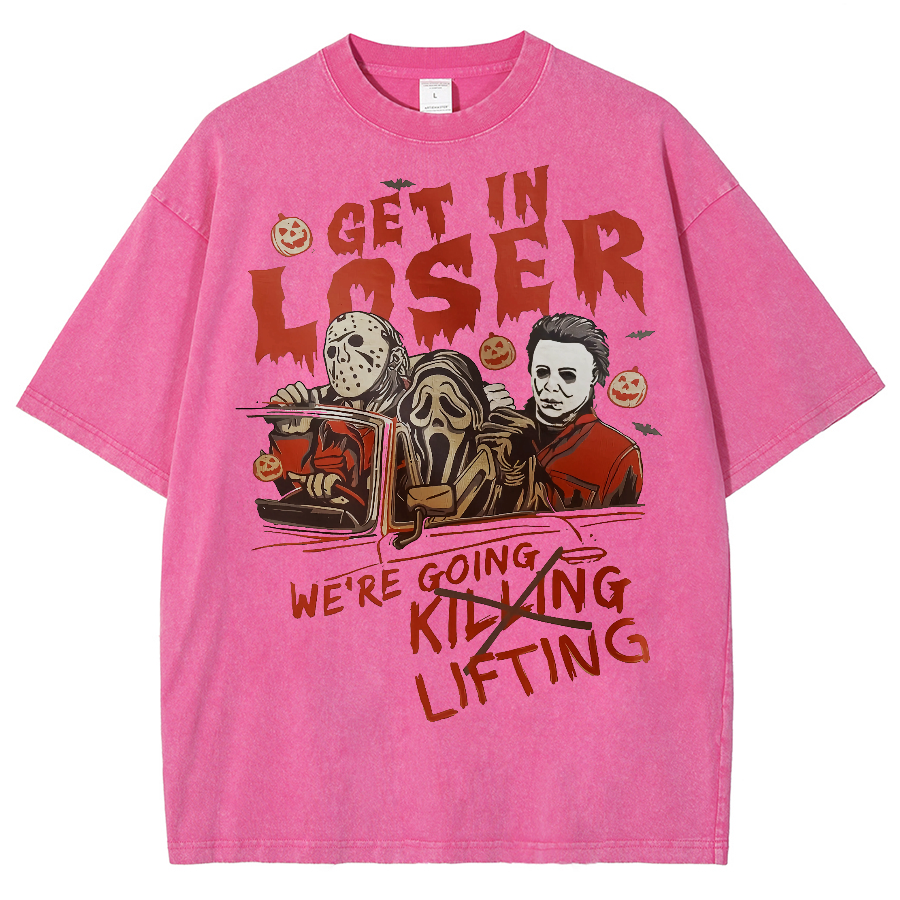 Were Going Lifting Unisex Fit Washed Oversized T-Shirt