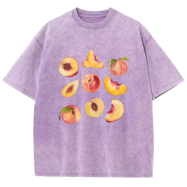 Peach Vintage Unisex Fit Washed T-Shirt
