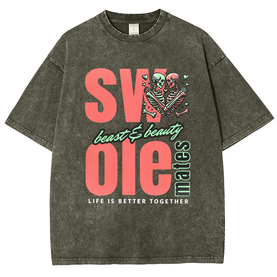 Life Is Better Together Unisex Fit Washed T-Shirt