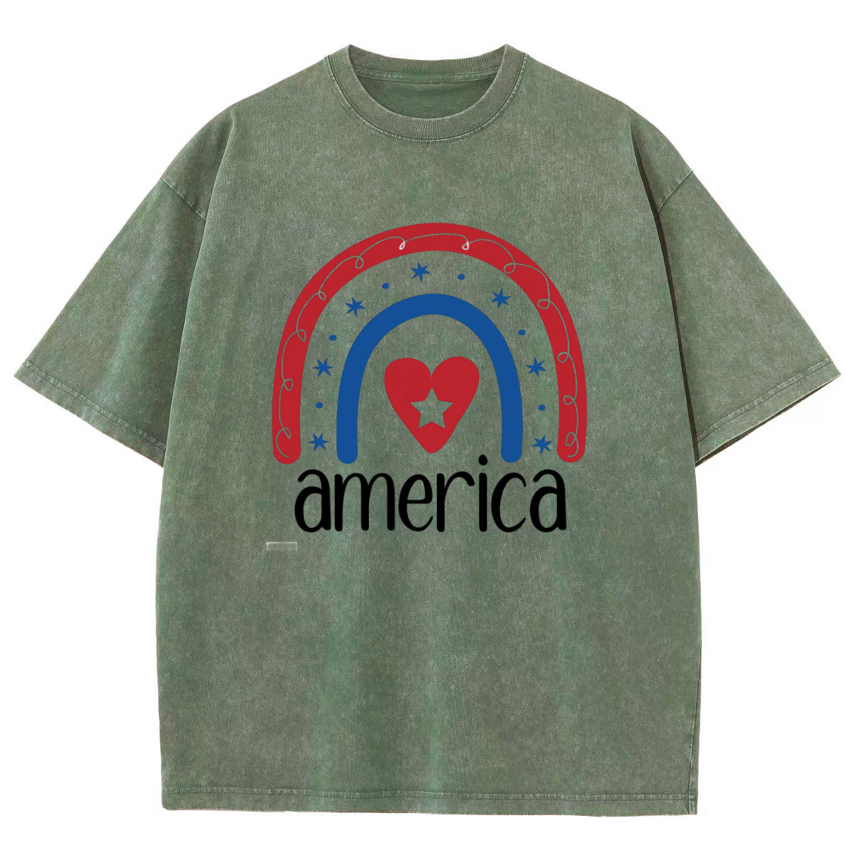 America Washed Oversized T-Shirt