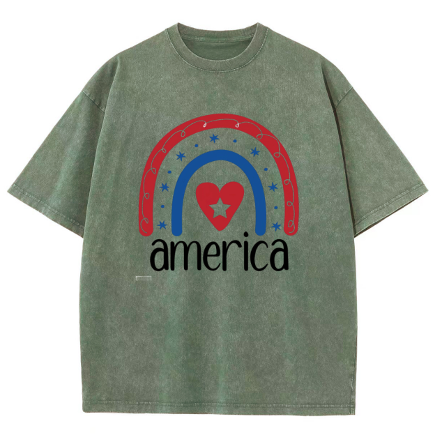 America Washed Oversized T-Shirt