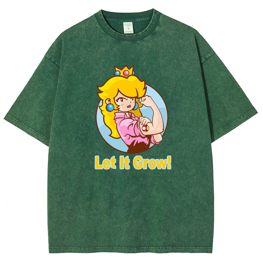 Let It Grow! Unisex Fit Washed T-Shirt