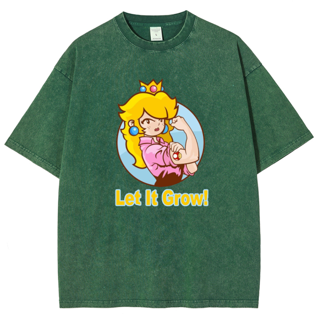 Let It Grow! Unisex Fit Washed T-Shirt