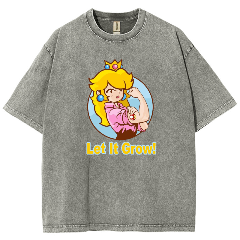 Let It Grow! Unisex Fit Washed T-Shirt