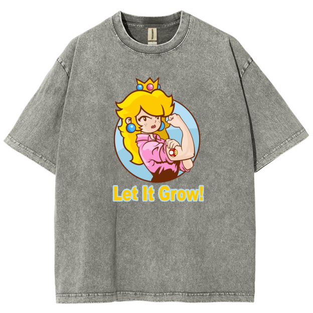 Let It Grow! Unisex Fit Washed T-Shirt