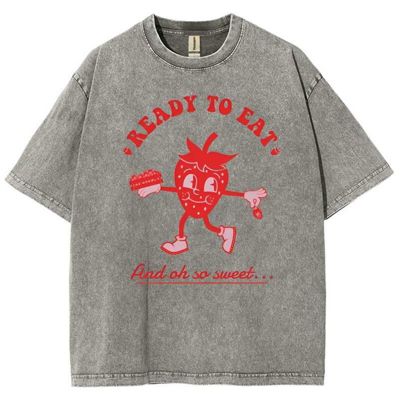 Ready To Eat Vintage Snowflake Washed T-Shirt