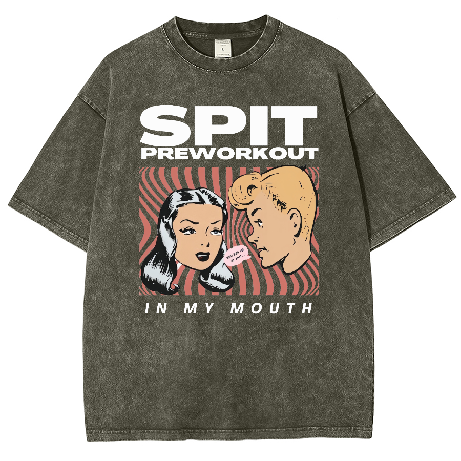 Spit Preworkout Unisex Vintage Washed Short Sleeve T-Shirt