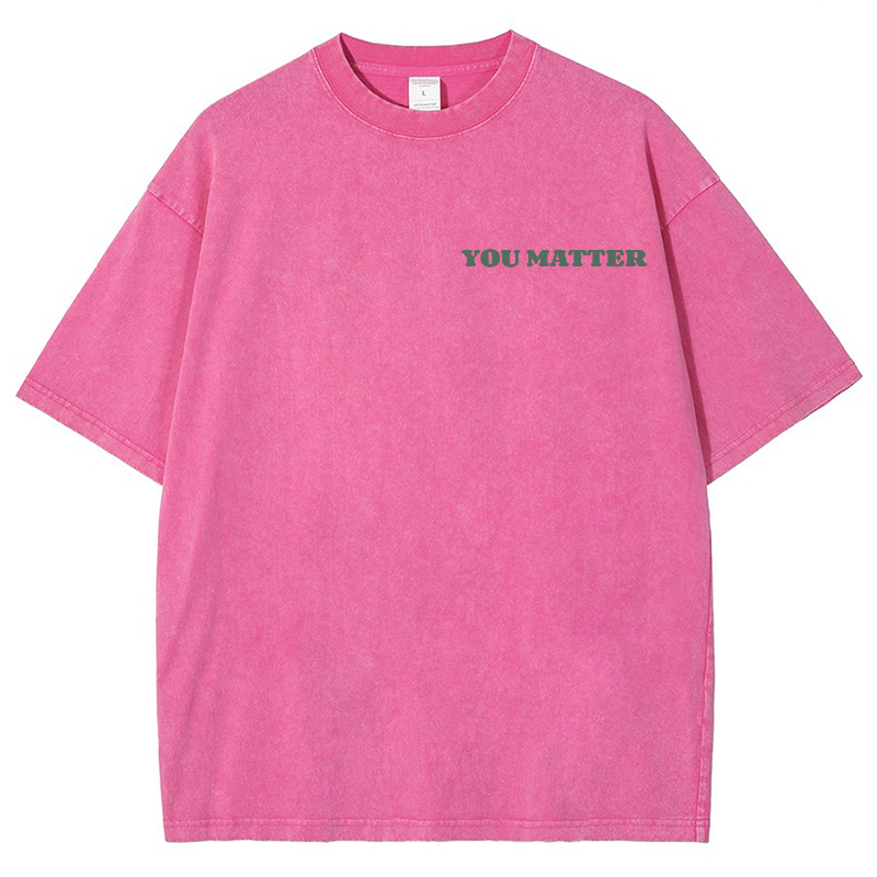 You Matter To Me Vintage Snowflake Washed T-Shirt