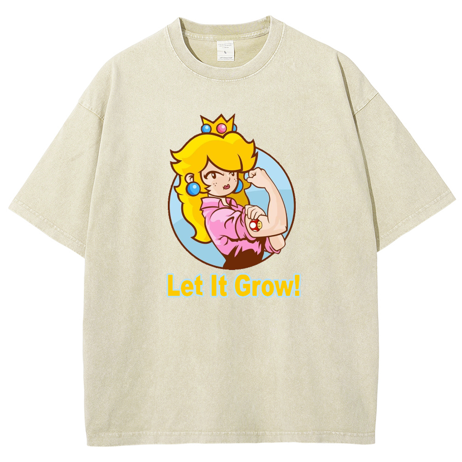 Let It Grow! Unisex Fit Washed T-Shirt