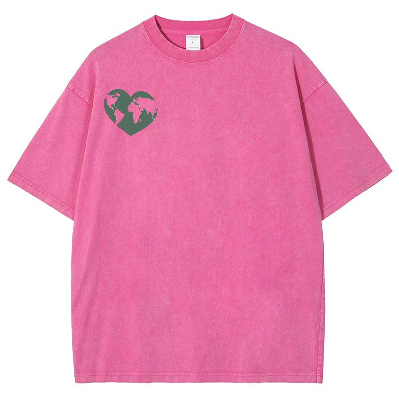 World Is A Better Place With You In It Vintage Snowflake Washed T-Shir