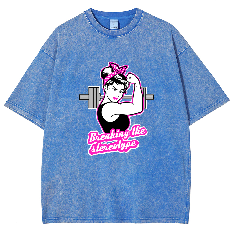 Barbell Girl Unisex Fit Washed T-Shirt