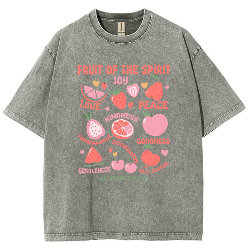 Fruit Of The Spirit Vintage Snowflake Washed T-Shirt