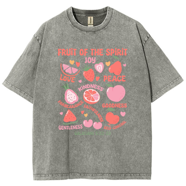 Fruit Of The Spirit Vintage Snowflake Washed T-Shirt