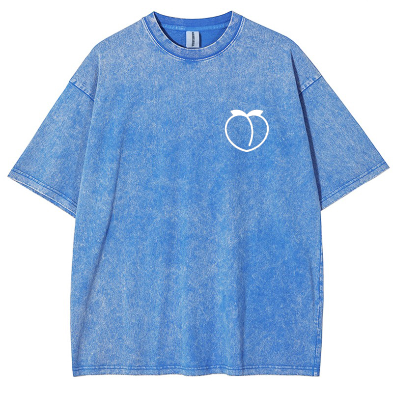 Homegrown Peaches Gym Girl Vintage Snowflake Washed T-Shirt Customscool