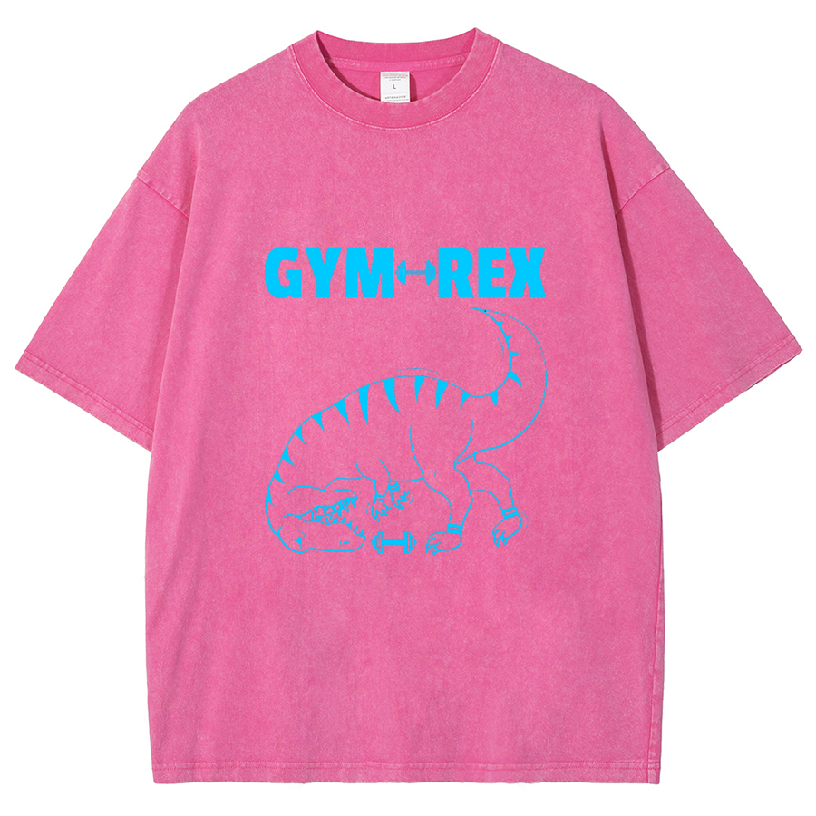 Gym Workout Weights Lifting Unisex Fit Washed T-Shirt
