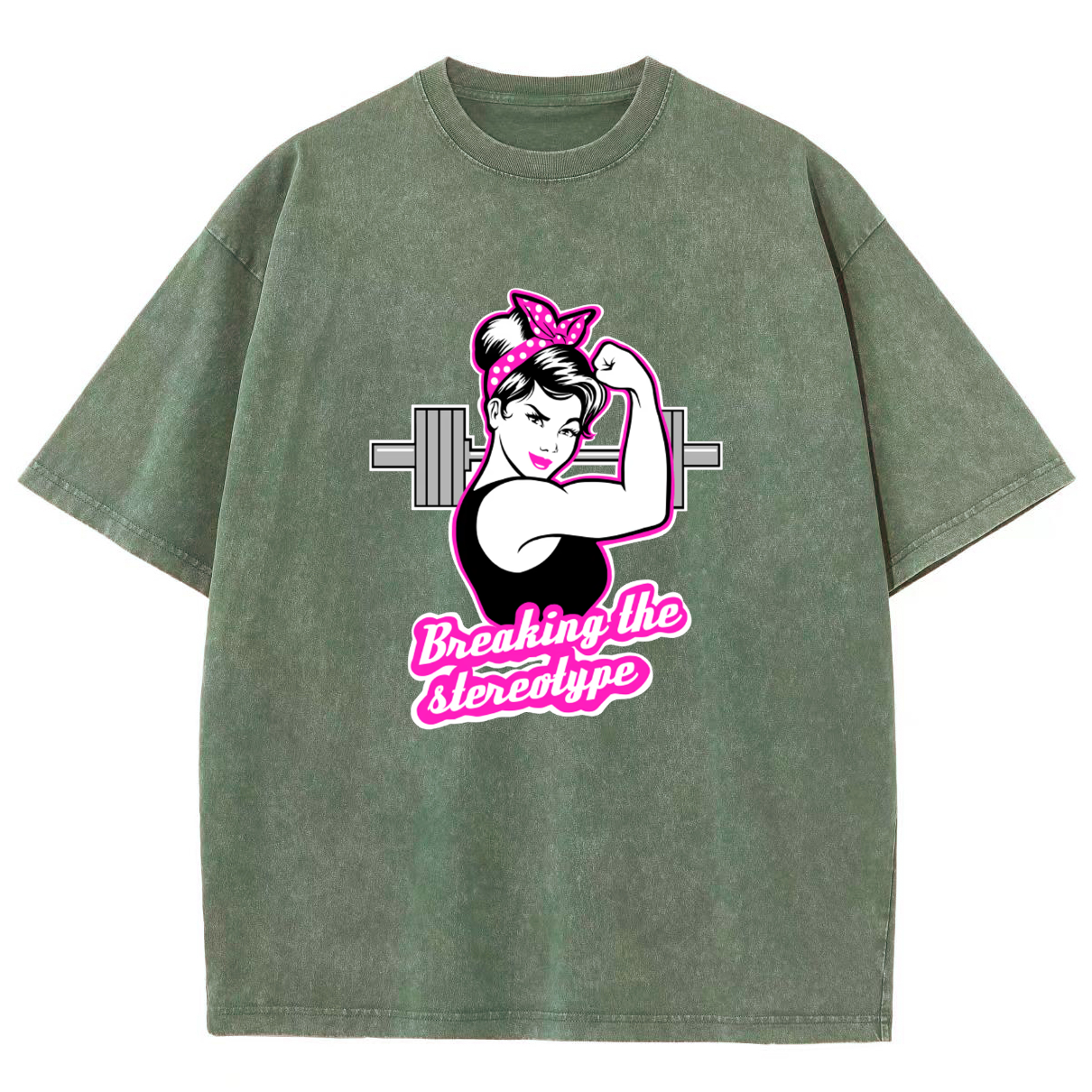 Barbell Girl Unisex Fit Washed T-Shirt