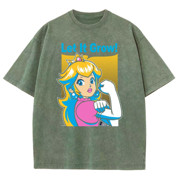 Let It Grow! Unisex Fit Washed T-Shirt