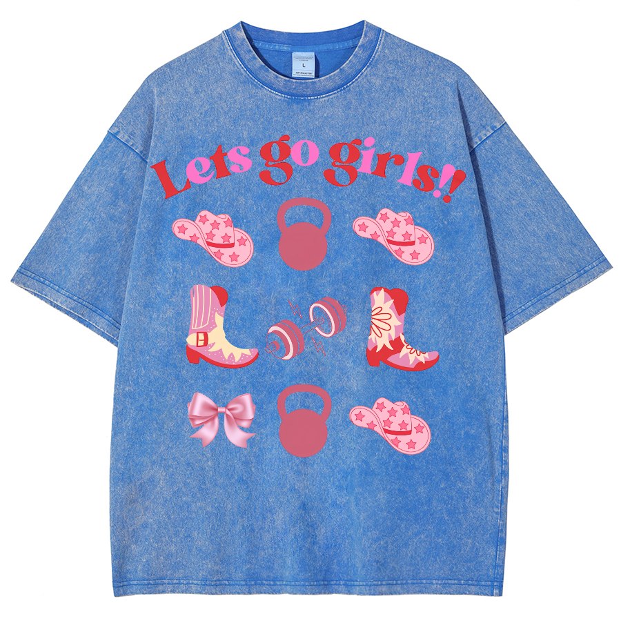 Lets Go Girls Washed Oversized T-Shirt
