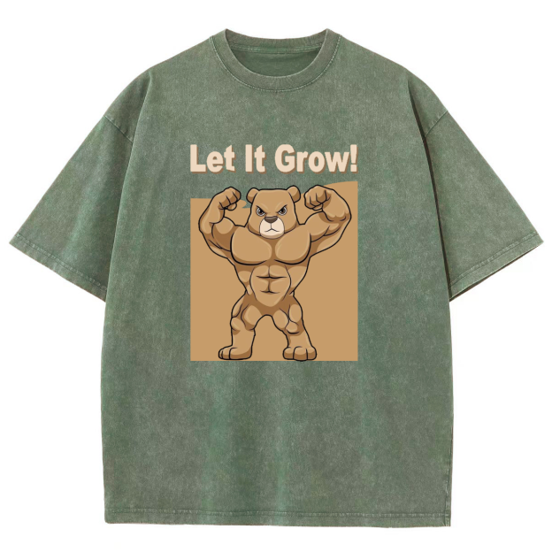 Let It Grow! Unisex Fit Washed T-Shirt