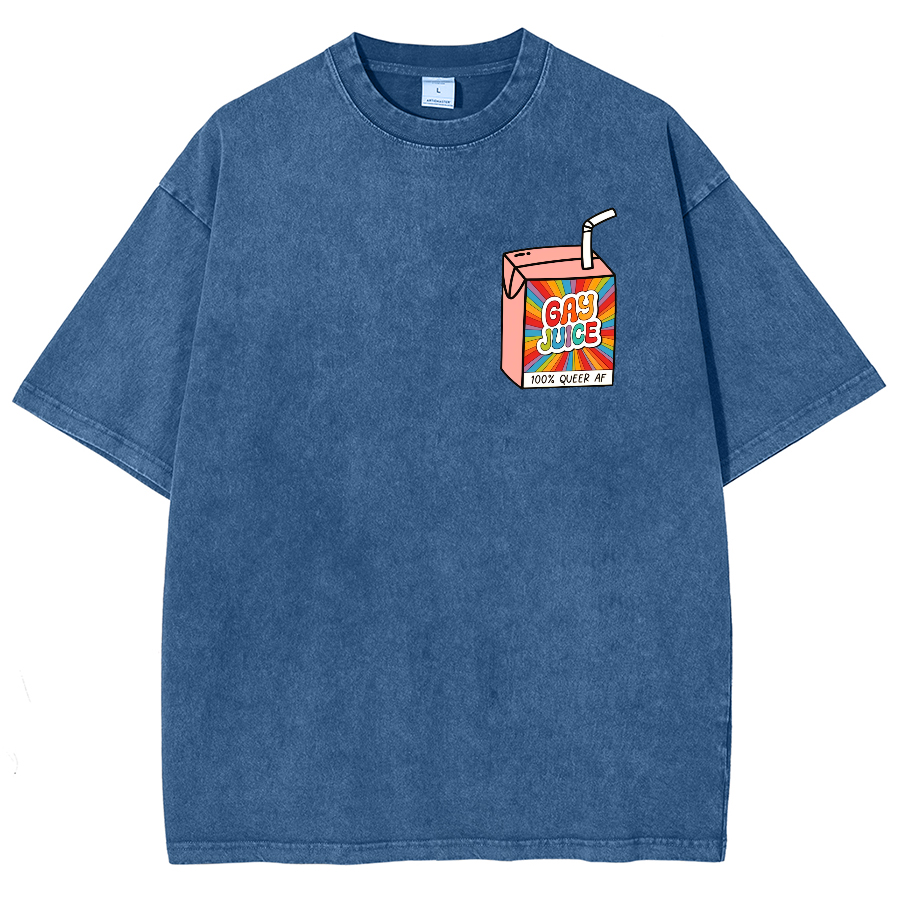 Gay Juice Washed Oversized T-Shirt