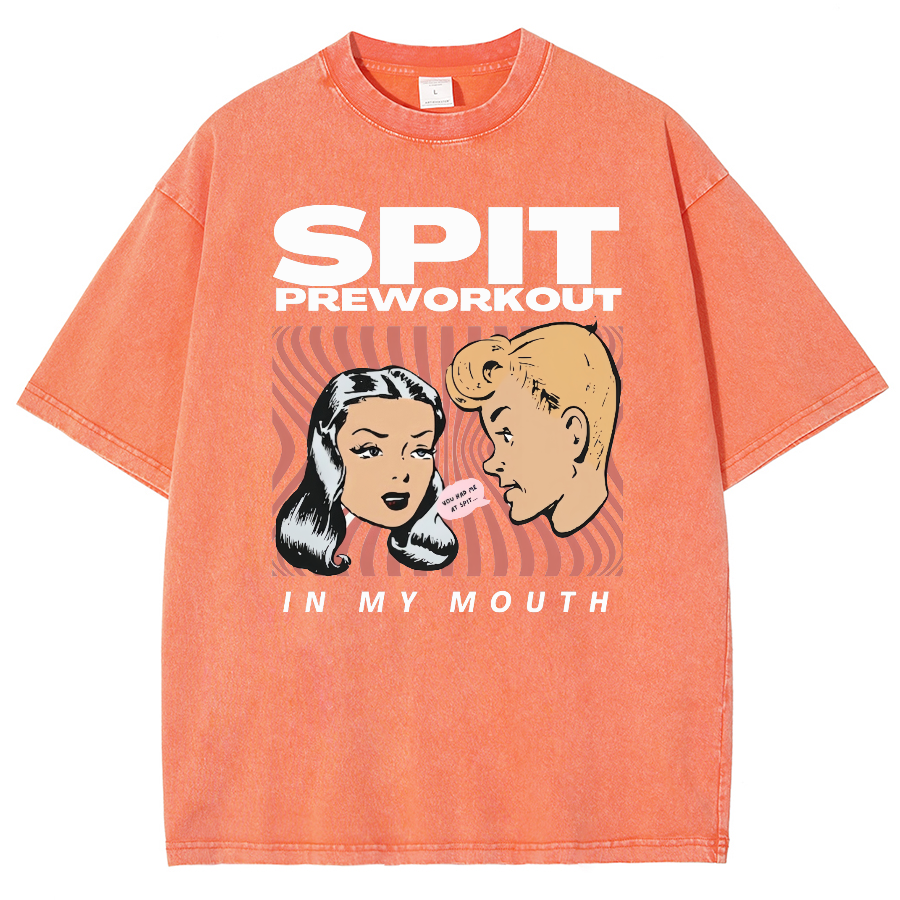 Spit Preworkout Unisex Vintage Washed Short Sleeve T-Shirt