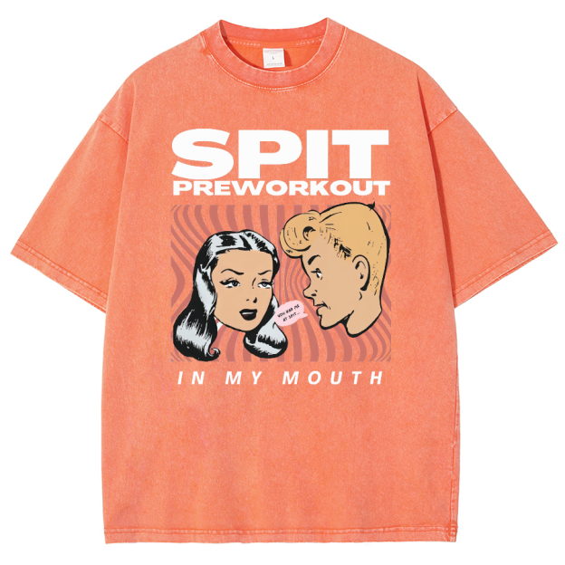 Spit Preworkout Unisex Vintage Washed Short Sleeve T-Shirt